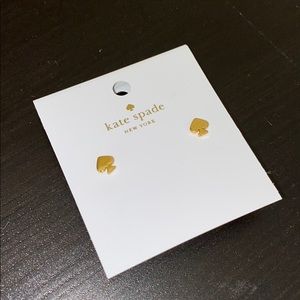 Kate Spade logo studs - never worn